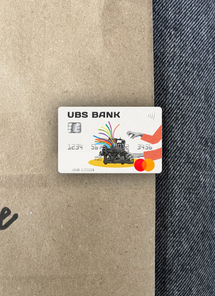 Download USA UBS Bank mastercard photolook front Photoshop template